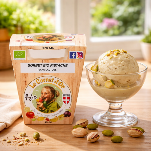Sorbet bio pistache
