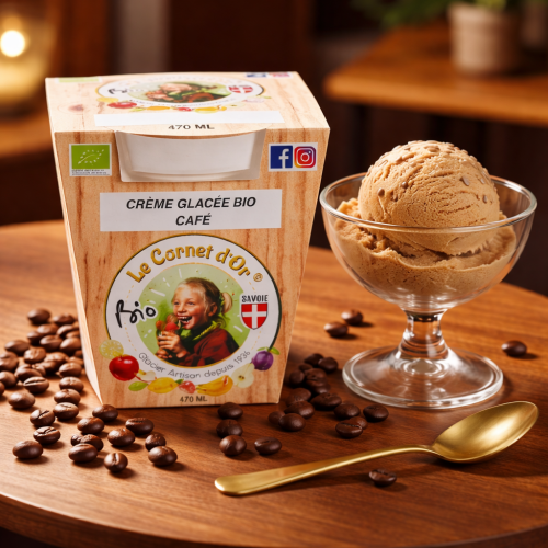 Crème glacée bio café