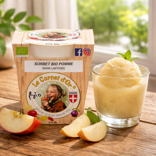 Sorbet bio pomme