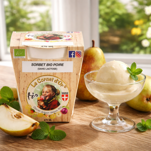 Sorbet bio poire